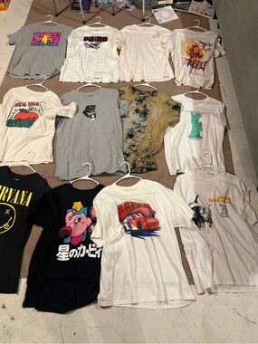 12 Used Men’s T Shirts size Lg, 2 XL